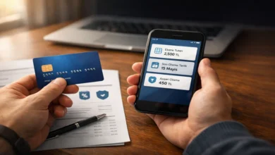 Kredi kartı ile mobil bankacılık uygulamasında ekstre, son ödeme tarihi ve asgari ödeme bilgilerini kontrol eden kişi